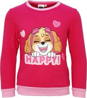 PAW PATROL Fleecepullover Paw Patrol Skye Kinder Mädchen Sweater Pullover Pulli Gr. 98 bis 128