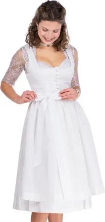 Hammerschmid Dirndl Midi Dirndl 2tlg. - PILLERSEE - weiß