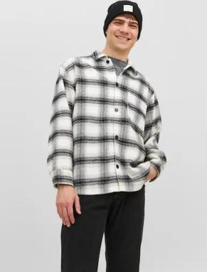 Jack & Jones Langarmhemd JORZAC CHECK OVERSHIRT LS SN