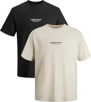 Jack & Jones T-Shirt 2-er Set Logo Kurzarm JORVESTERBRO (2-tlg) JORVESTERBRO TEE SS CREW NECK NOOS
