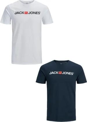 Jack & Jones T-Shirt 2er-SET Kurzarm Plus + Size CREW NECK (2-tlg) JJECORP LOGO TEE SS CREW NECK Plus Size