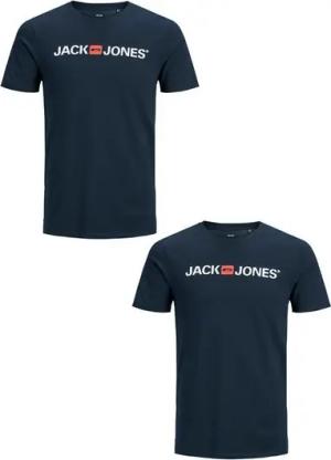 Jack & Jones T-Shirt 2er-SET Kurzarm Plus + Size CREW NECK (2-tlg) JJECORP LOGO TEE SS CREW NECK Plus Size