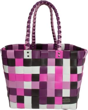 normani Einkaufskorb Einkaufskorb Einkaufstasche aus Kunststoff, 20 l, Flechtkorb aus pflegeleichtem Material