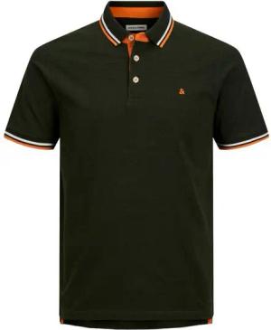 Jack & Jones Poloshirt JJEPAULOS POLO SS NOOS mit Logo Stickerei