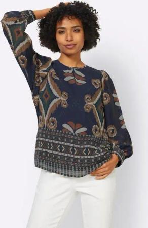 heine Klassische Bluse Druckbluse