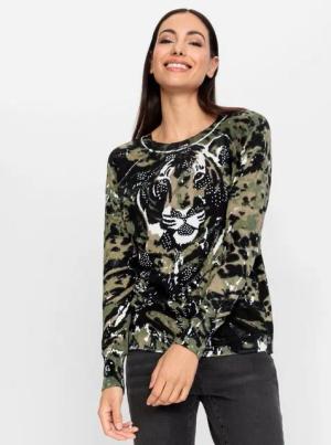 heine Strickpullover Druck-Pullover