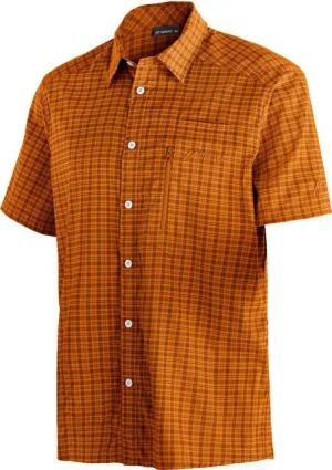 Maier Sports Outdoorhemd Mats S/S He-Hemd 1/2 Arm el. BROWN / ORANGE CHECK