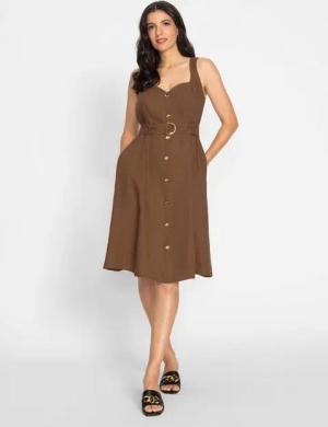 heine Etuikleid Leinenkleid