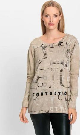 heine Strickpullover Druck-Pullover
