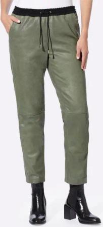 heine Jerseyhose Leder-Jogpants Innenbeinlänge ca. 68 cm