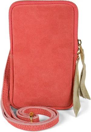 styleBREAKER Mini Bag Echtleder Handy Umhängetasche Veloursleder (1-tlg)