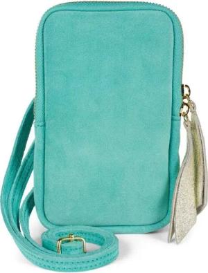styleBREAKER Mini Bag Echtleder Handy Umhängetasche Veloursleder (1-tlg)