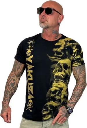 YAKUZA T-Shirt VIP Graveyard mit goldenem Metallic-Print
