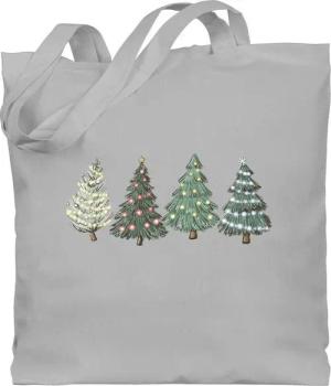 Shirtracer Umhängetasche Weihnachtsbäume, Weihachten Kleidung