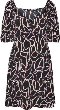 Vero Moda Cocktailkleid NYA (1-tlg) Drapiert/gerafft