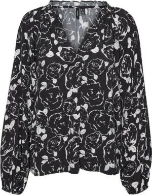 Vero Moda Langarmbluse MARISOL (1-tlg) Drapiert/gerafft