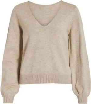 Vila Strickpullover VIRil (1-tlg) Drapiert/gerafft