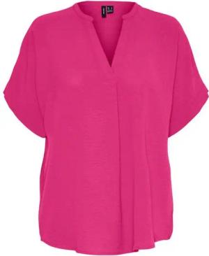 Vero Moda Kurzarmbluse INGE (1-tlg) Falten