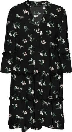 Vero Moda Midikleid EASY JOY (1-tlg) Volant