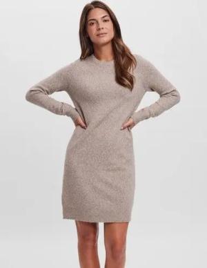 Vero Moda Strickkleid VMDOFFY LS O-NECK DRESS GA NOOS