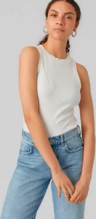 Vero Moda Tanktop VMLAVENDER SL TOP VMA JRS NOOS mit Rundhalsausschnitt