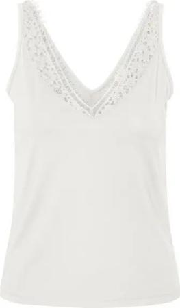 pieces Shirttop LACY (1-tlg) Spitze