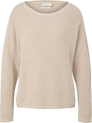 TOM TAILOR Strickpullover Strickpullover mit Struktur - Weit