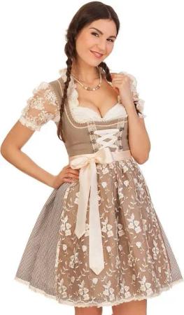 MarJo Dirndl Midi Dirndl 2tlg. - TANA - beige