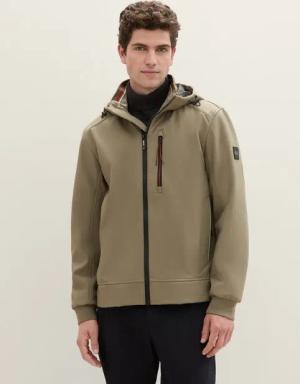 TOM TAILOR Outdoorjacke Softshell Jacke mit Kapuze