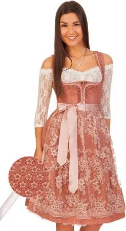MarJo Dirndl Midi Dirndl 2tlg. - ADRIANA - rosenholz