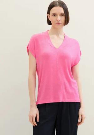 TOM TAILOR T-Shirt T-Shirt mit V-Ausschnitt