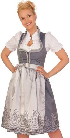 MarJo Dirndl Midi Dirndl 2tlg. - ROMILDA - silber