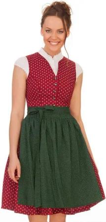 MarJo Dirndl Retro Dirndl 3tlg. - BERNALDA - rot