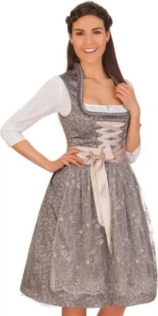MarJo Dirndl Midi Dirndl 2tlg. - PERLA - anthrazit