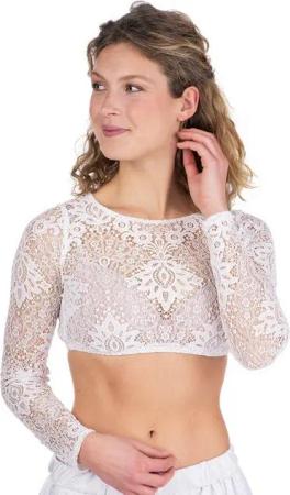 MarJo Dirndlbluse Dirndlbluse - HORTENSIA-DALIDA LA - weiß