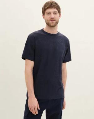 TOM TAILOR T-Shirt Jacquard T-Shirt