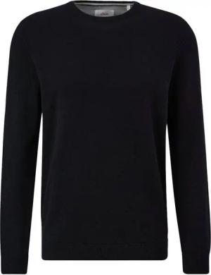 s.Oliver Rundhalspullover Pullover (1-tlg) Rundhals-Ausschnitt, langarm, Logo-Stickerei