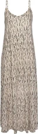 s.Oliver Maxikleid mit Alloverdruck und Schleife am Rücken, Sommerkleid, Strandkleid