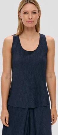 s.Oliver T-Shirt Plissiertes Shirt aus Jersey