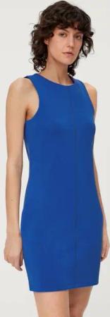 s.Oliver Minikleid Scuba-Kleid aus Modalmix Ziernaht