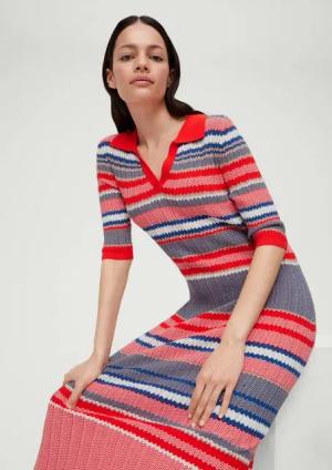 s.Oliver Minikleid Midikleid mit Streifenmuster
