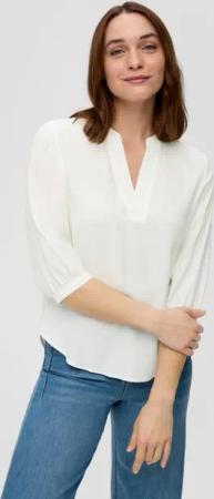 s.Oliver Langarmbluse Tunikabluse mit All-over-Print