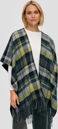 s.Oliver Poncho Poncho mit Fransen Fransen