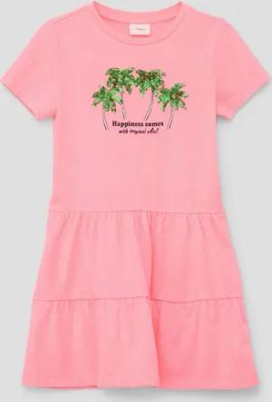 s.Oliver Minikleid Kurzes Kleid mit Pailletten-Applikation Pailletten