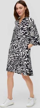 s.Oliver Maxikleid Blusenkleid aus Viskose
