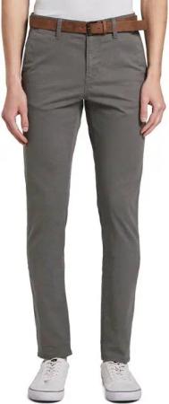 TOM TAILOR Denim Chinohose (mit Gürtel) leicht vorgewaschen