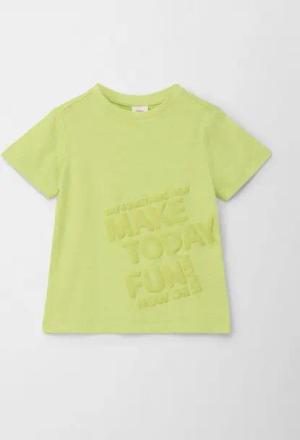 s.Oliver Kurzarmshirt T-Shirt aus Slubjersey