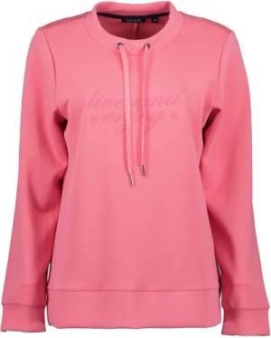 Blue Seven Rundhalspullover Damen Pullover mit Schriftzug-Front - Pulli Sweatshirt mit Rundhals