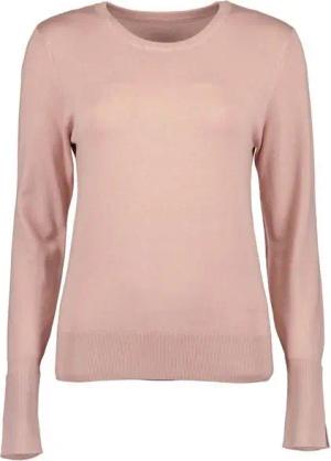 Blue Seven Rundhalspullover Damen Pullover Unifarben Meliert - Pulli mit Rundhalsausschnitt