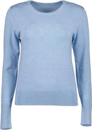 Blue Seven Rundhalspullover Damen Pullover Unifarben Meliert - Pulli mit Rundhalsausschnitt